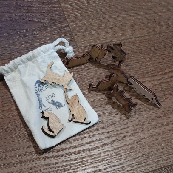 knightingale crafts Other - KNIGHTINGALE CRAFTS STACK THE CATS WOOD PIECES.   #5922